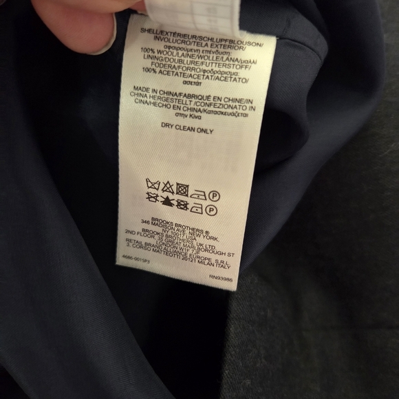 Brooks Brothers Blue Gray Sheath Mini Dress Sleeveless Scoop Neck Size 10 - Picture 5 of 6